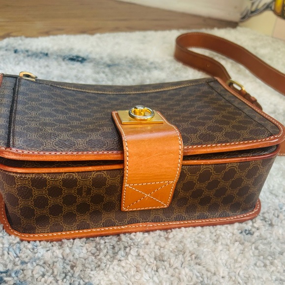 Celine Brown Monogram Crossbody Bag - Picture 6 of 6